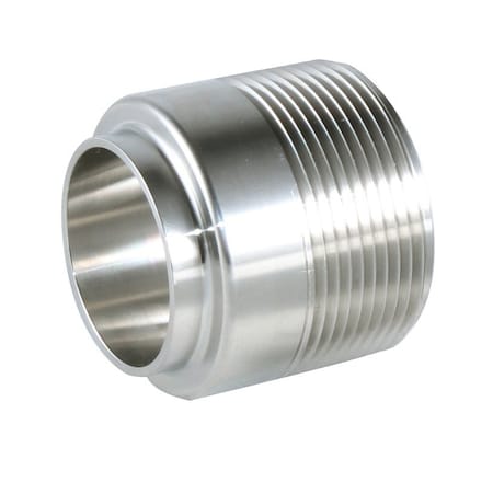 Wayland 4in BUTT-WELD X MALE NPT ADAPTER - MACHINE FINISH -304 W419WB-4